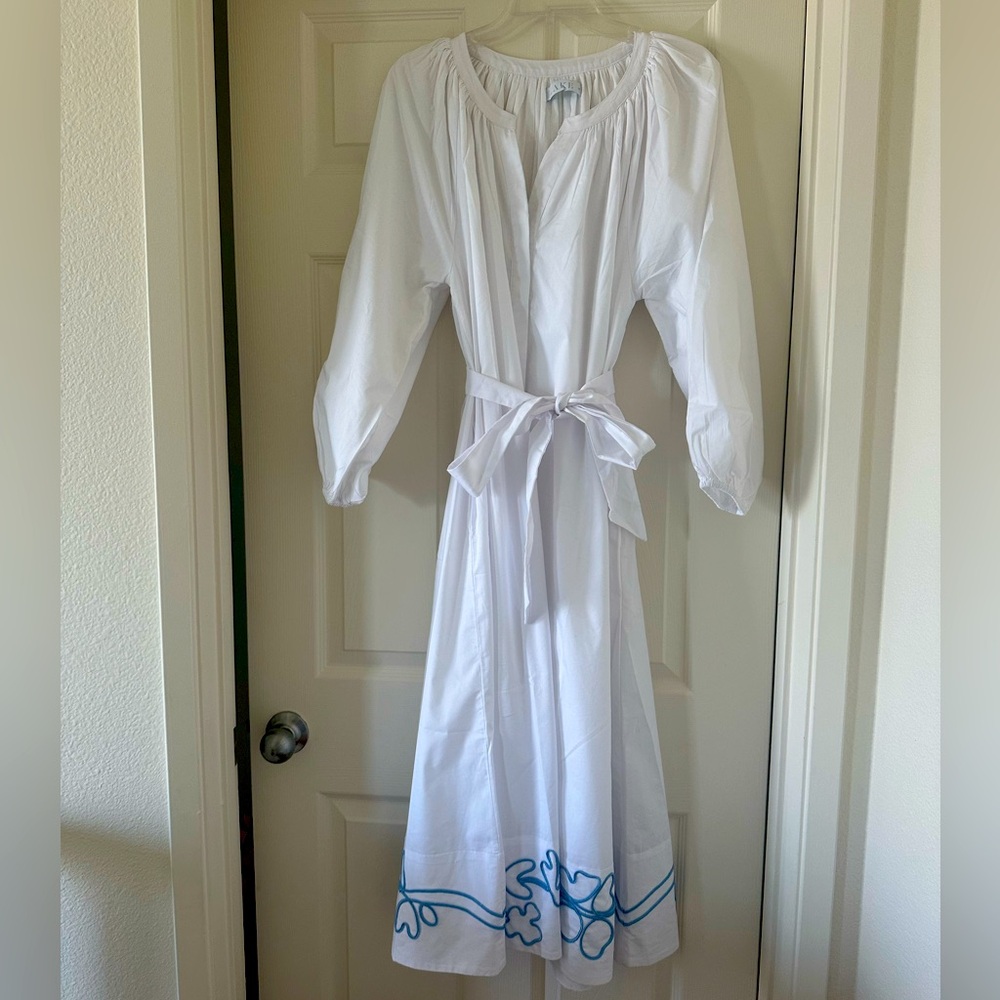 NWOT Lake Brunch Dress in White, size M